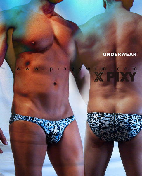 PIXY BULGE POUCH UNDERWEAR-BLUE