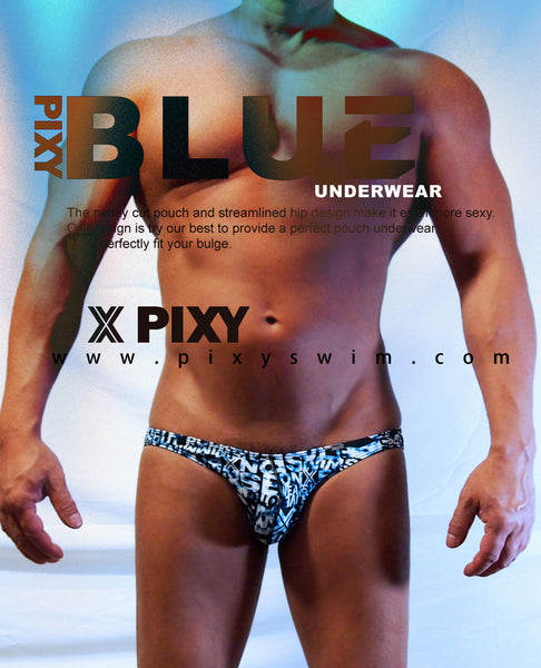 PIXY BULGE POUCH UNDERWEAR-BLUE