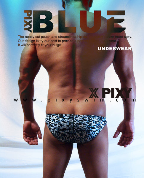 PIXY BULGE POUCH UNDERWEAR-BLUE