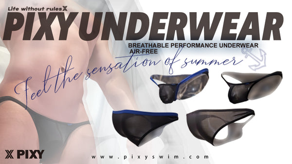 PIXY LOW RISE BIKINIS UNDERWEAR- MARINE