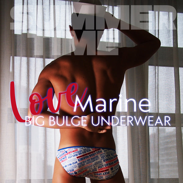 PIXY  BIG BULGE BIKINI UNDERWEAR-MARINE