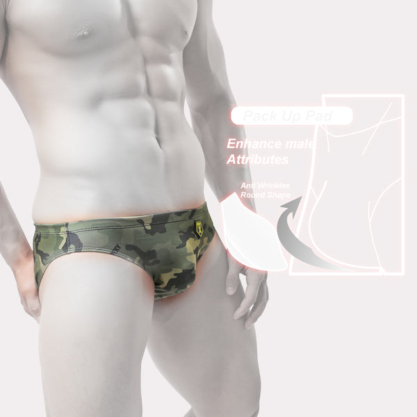 PIXY CAMOUFLAGE SWIM BRIEFS