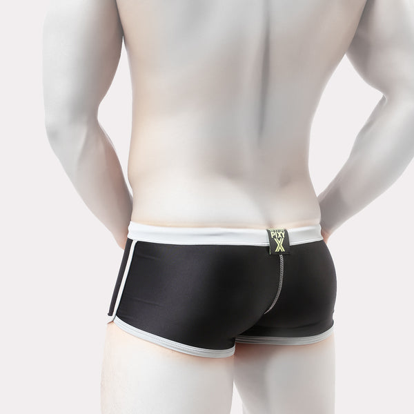 PIXY POUCH SWIM TRUNKS ⁠- BLACK