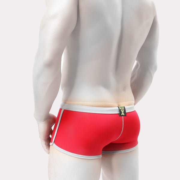 PIXY POUCH SWIM TRUNKS ⁠- RED