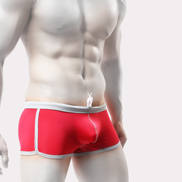 PIXY POUCH SWIM TRUNKS ⁠- RED