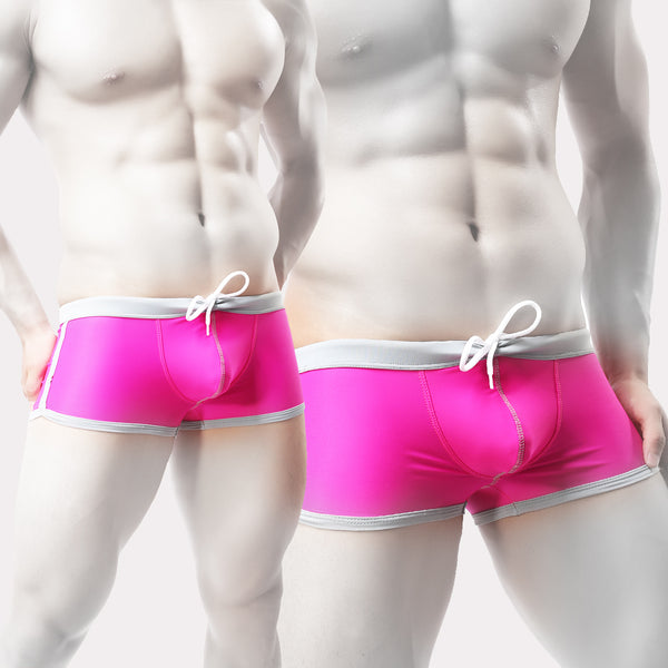 PIXY POUCH SWIM TRUNKS ⁠- PINK