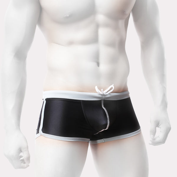 PIXY POUCH SWIM TRUNKS ⁠- BLACK