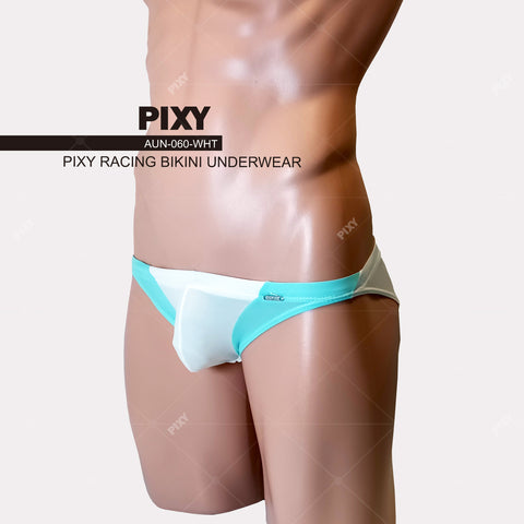 PIXY U-LIFT RACING BIKINI-UNDERWEAR- SEMI SEE-THROUGH BACK YOKE