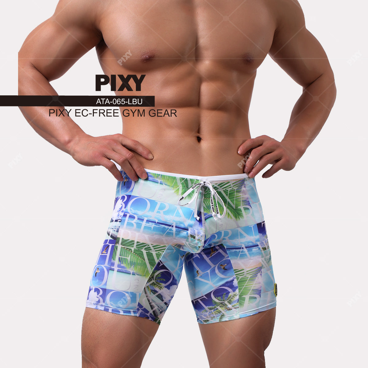 PIXY EC-FREE GYM GEAR SWIM JAMMERS-TROPICAL