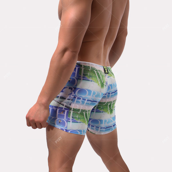 PIXY EC-FREE GYM GEAR SWIM JAMMERS-TROPICAL