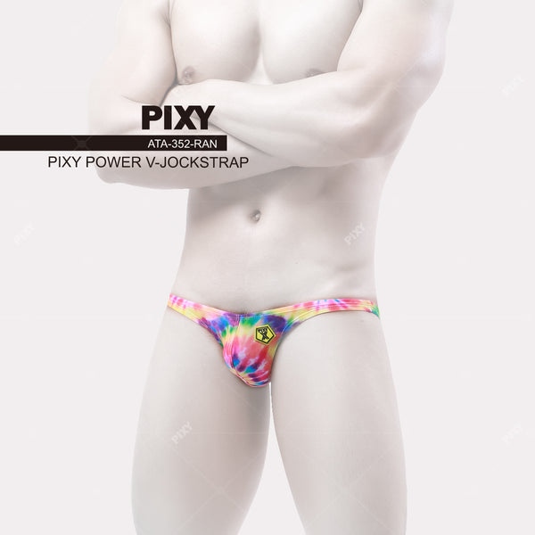 POWER V-JOCKSTRAP- RAINBOW TIE DYE UNDERWEAR