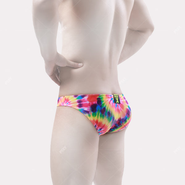 PIXY POUCH MAX TANNING BIKINI-RAINBOW TIE DYED