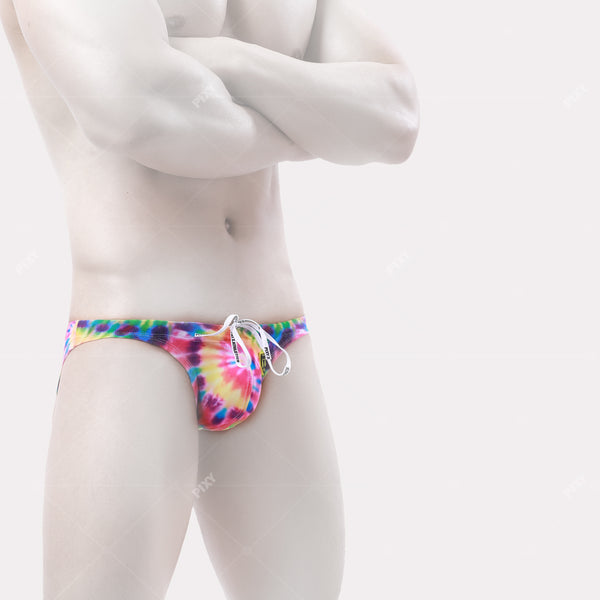 PIXY POUCH MAX TANNING BIKINI-RAINBOW TIE DYED