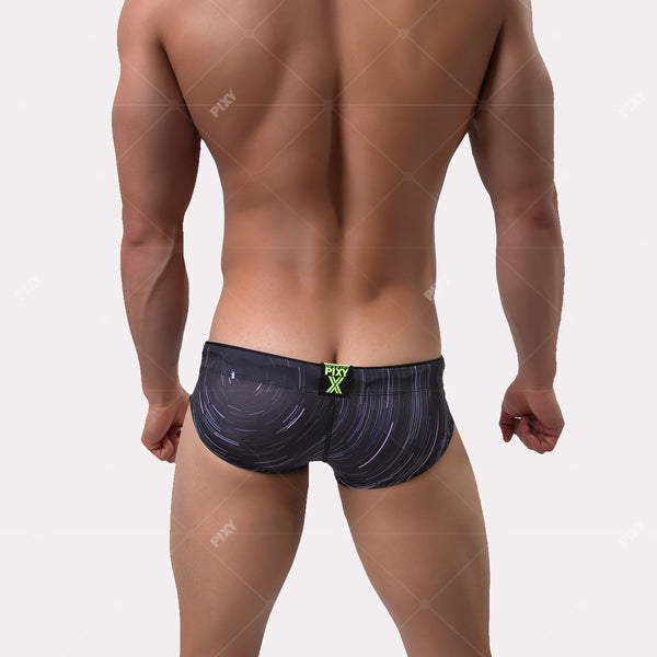 PIXY LOW RISE RACING BRIEFS-BLACK