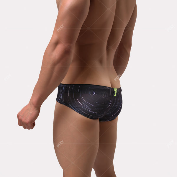 PIXY LOW RISE RACING BRIEFS-BLACK