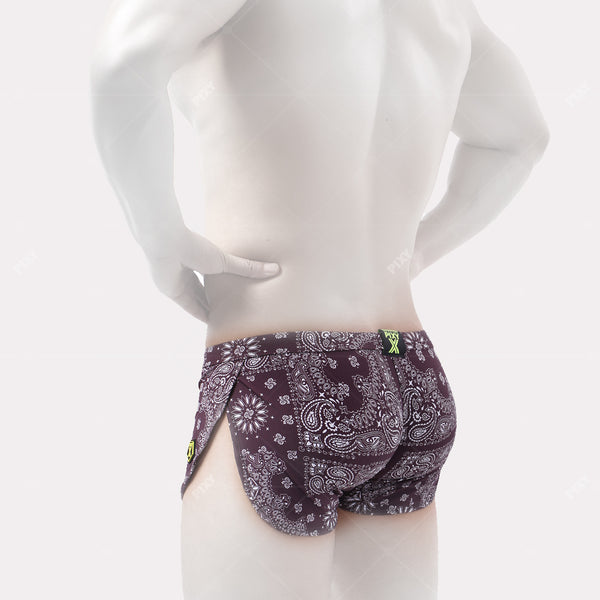 PIXY SWIM & GYM SHORTS-PAISLEY