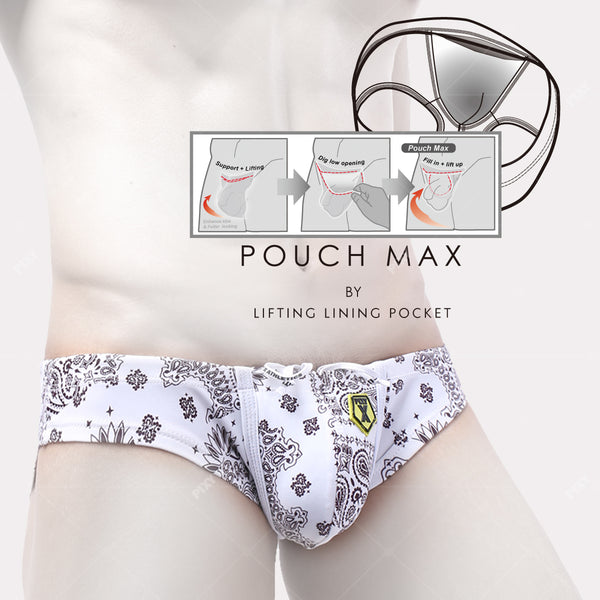 PIXY POUCH MAX U-POUCH BRIEFS-PAISLEY