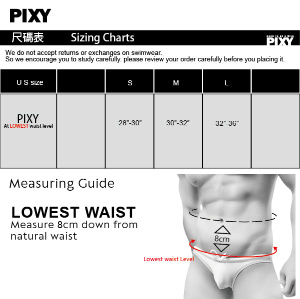 PIXY 3-D SEXY SWIMMING BRIEFS